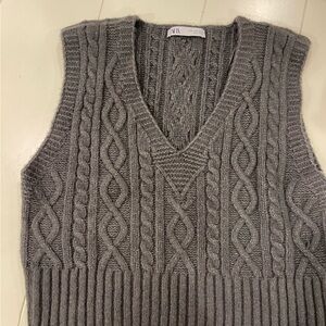Zara Cable Knit Vest